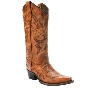 Circle G- NWOT Leather Embroidery 🪡 Western Boots